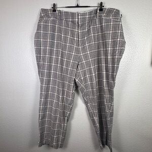 Ava & Viv Plaid Stretchy Waist Dress Pants. Sz 24.